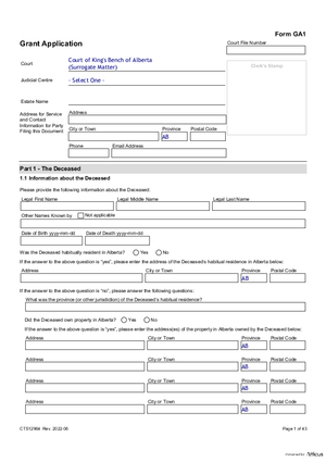 Thumbnail of Alberta Form Grant Application (Cts12964)