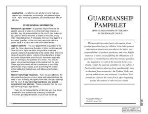 Thumbnail of California Form Guardianship Pamphlet