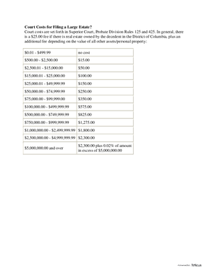 Thumbnail of District of Columbia Form Filing Fee