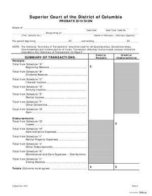 Thumbnail of District of Columbia Form Inventory And Accounting Forms (Gdn) - Account And Order