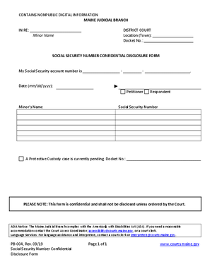 Thumbnail of Maine Form Ssn Disclosure Form (Ad,gs,nc)